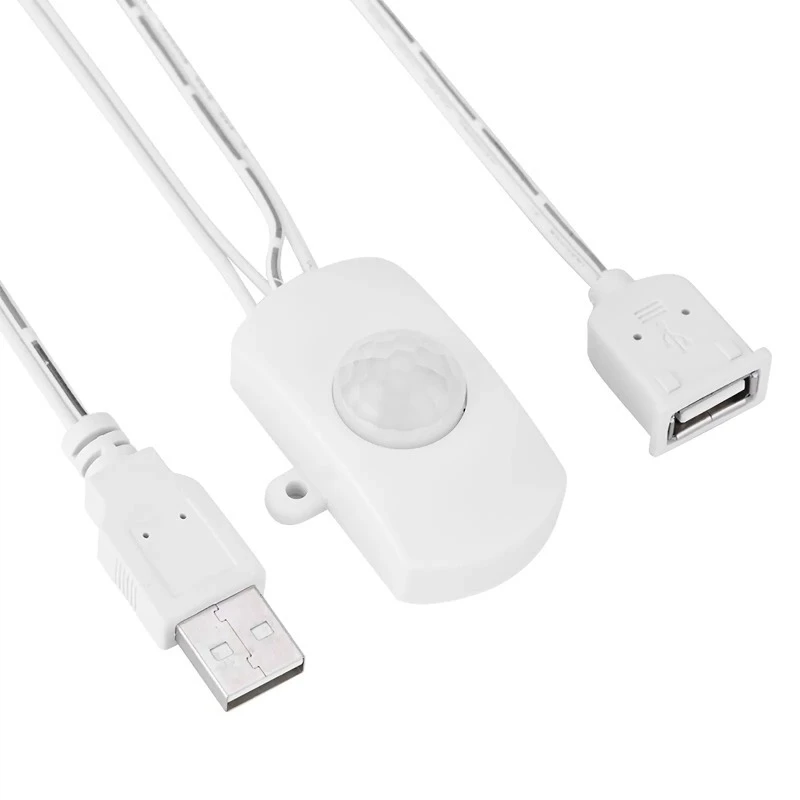 

2A DC 5‐24V PIR Инфракрасный датчик движения Детектор Автоматический переключатель Светодиодная лента Интерфейс USB