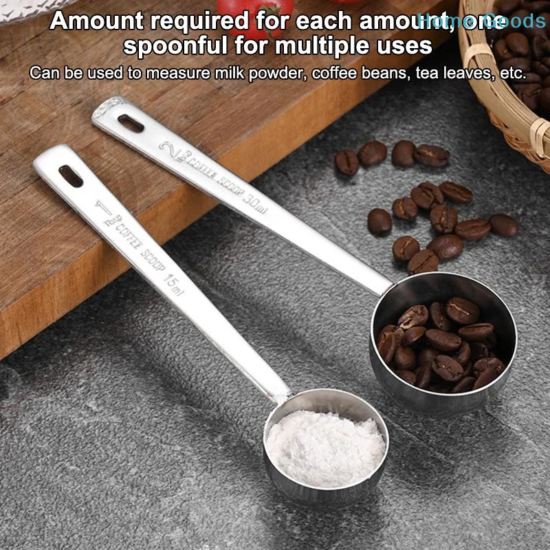 preferredStainless Steel Coffee Measuring Scoop Food Grade Dishwasher Safe Precise Markings for Home Baking & Coffee Brewing