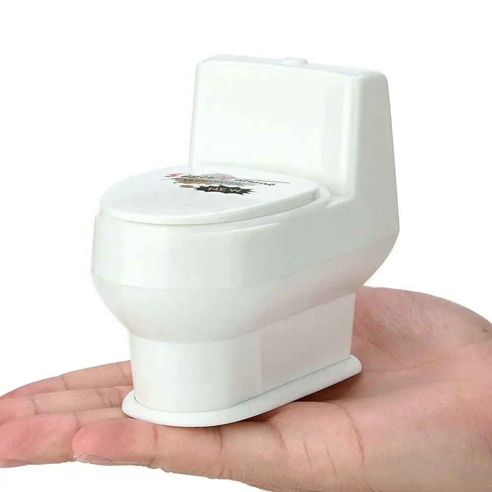 Mini Desktop Gift Novelty Funny Prank Fools' Day Closestool Joke Gag Toy Spray Water Toilet Toy