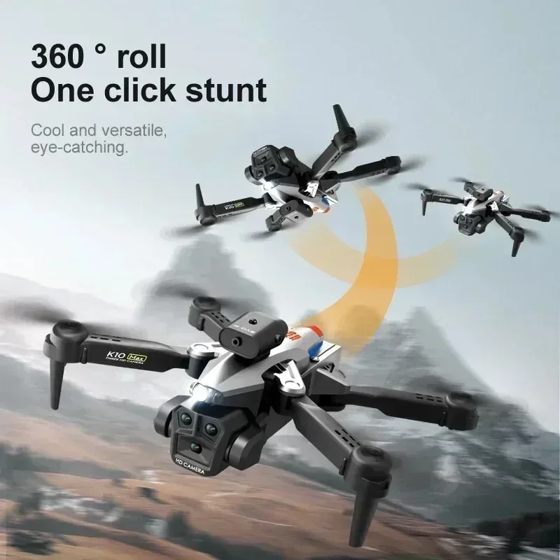 K10Max Rc Drone 4K HD GPS Professional HD 360° Aerial Photography Qual-Camera Omnidirectional Obstacle Avoidance FPV Quadrotors