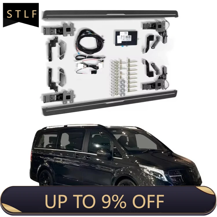 

Side Step Running Boards Quiet Rust-Proof Colorful Universal for Mercedes V260 MPV with Side Skirt & Carry Bag
