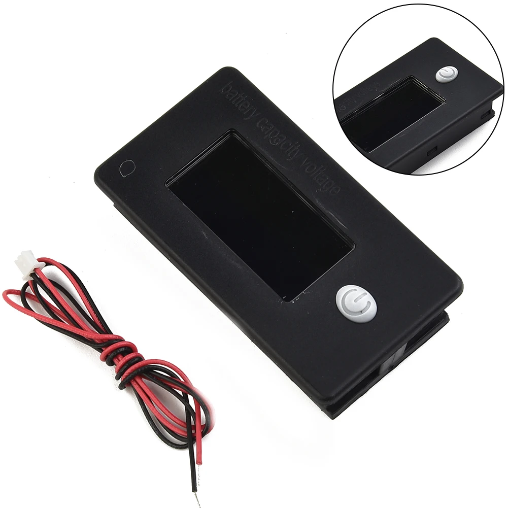Electronic Digital Temperature Humidity Battery Capacity Indicator  LCD Voltmeter Temperature Meter  Outdoor Weather 12V 24V 36V