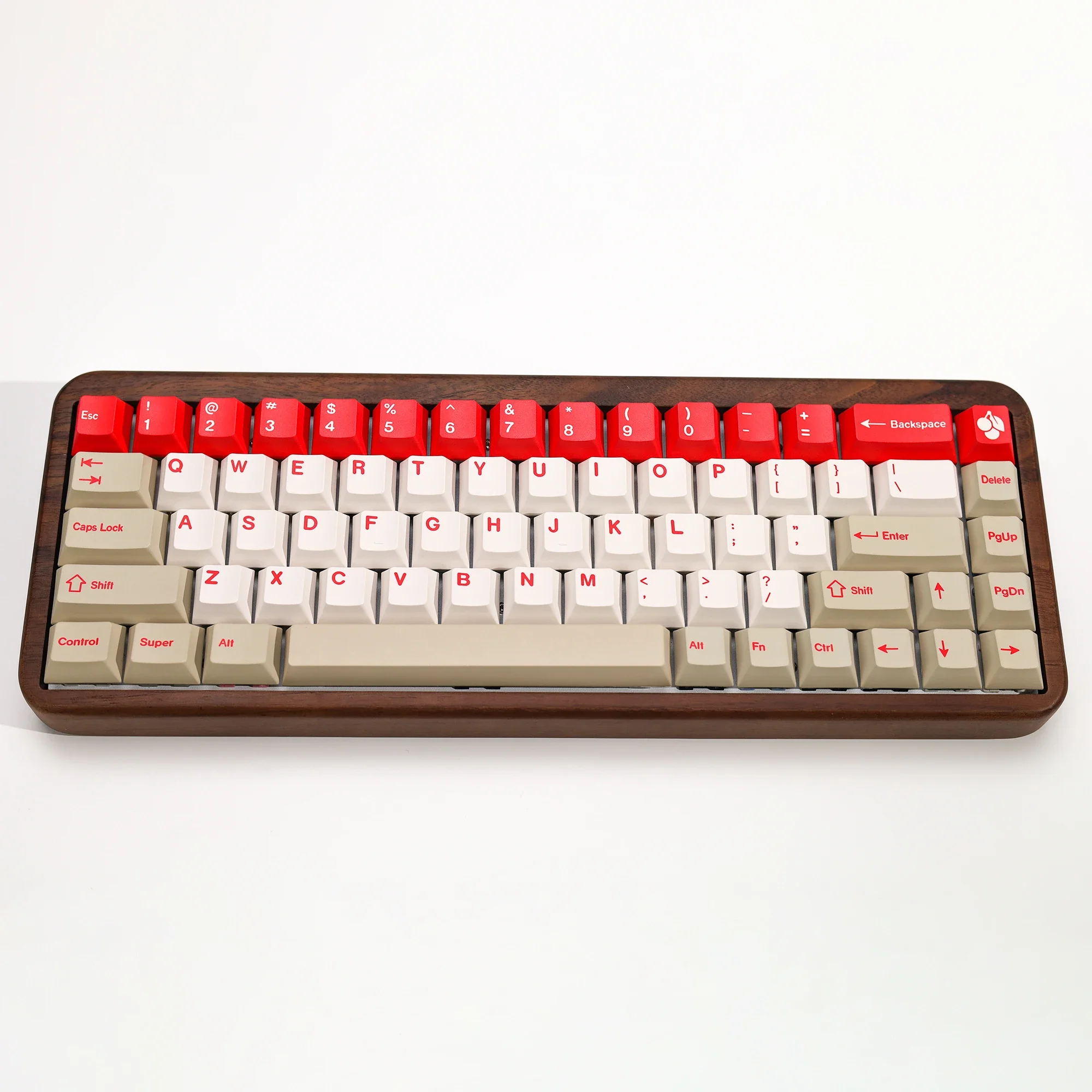 

KBDiy 143 Keys/Set PBT GMK Red Alert Keycap Custom Cherry Profile for Game Mechanical Keyboard Keycaps for Aula F87 F108 F99 Pro