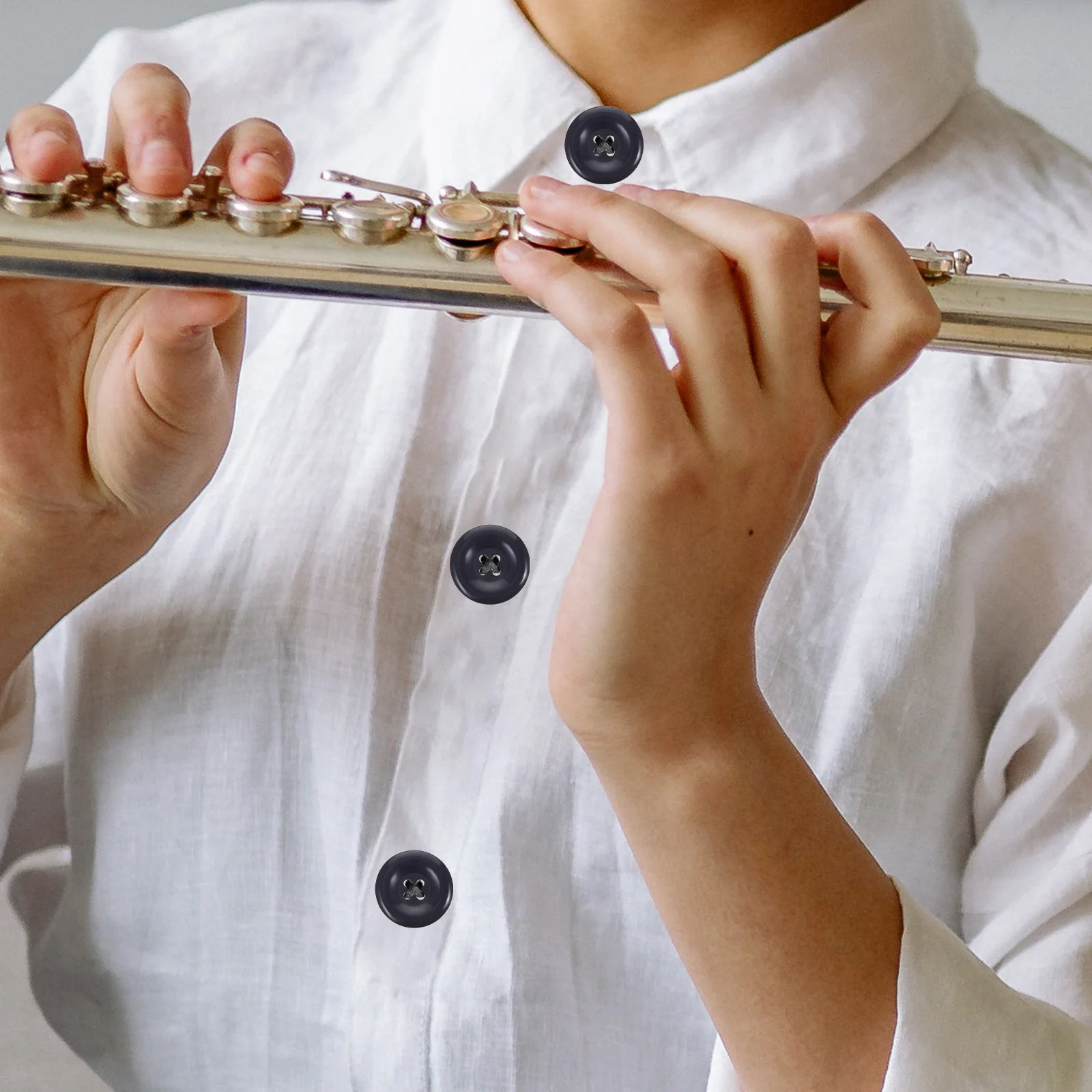 

50pcs Navy Blue Wind Coat 4-Hole Sewing Buttons For Clothing Replacement Diy Buttons For Suit Skirt Shoes Crafts