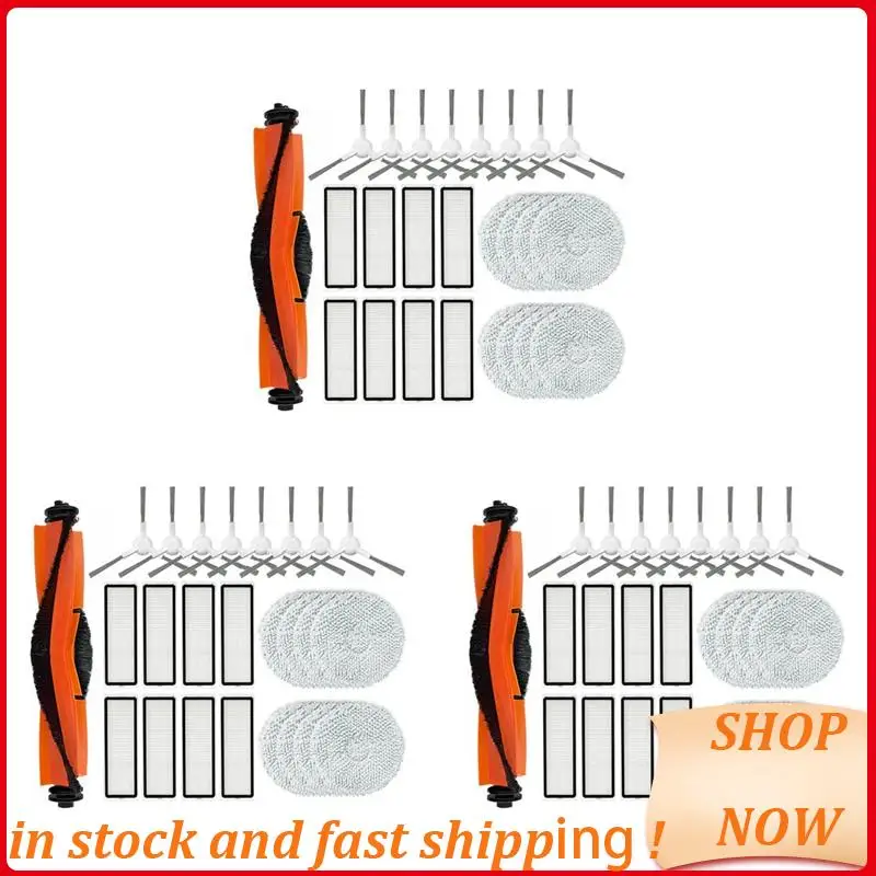 

3 Set For Xiaomi Robot Vacuum X20+ / X20 Plus Vacuum Cleaner Replacement Main Side Brush Mop Cloth Hepa Filter Parts HOT!