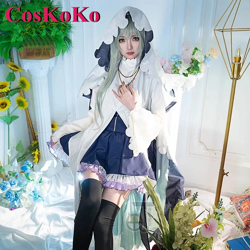 CosKoKo Cecilia Cosplay Anime Saint Cecilia And Pastor Lawrence Costume Lovely Dress Halloween Carnival Party Role Play Clothing