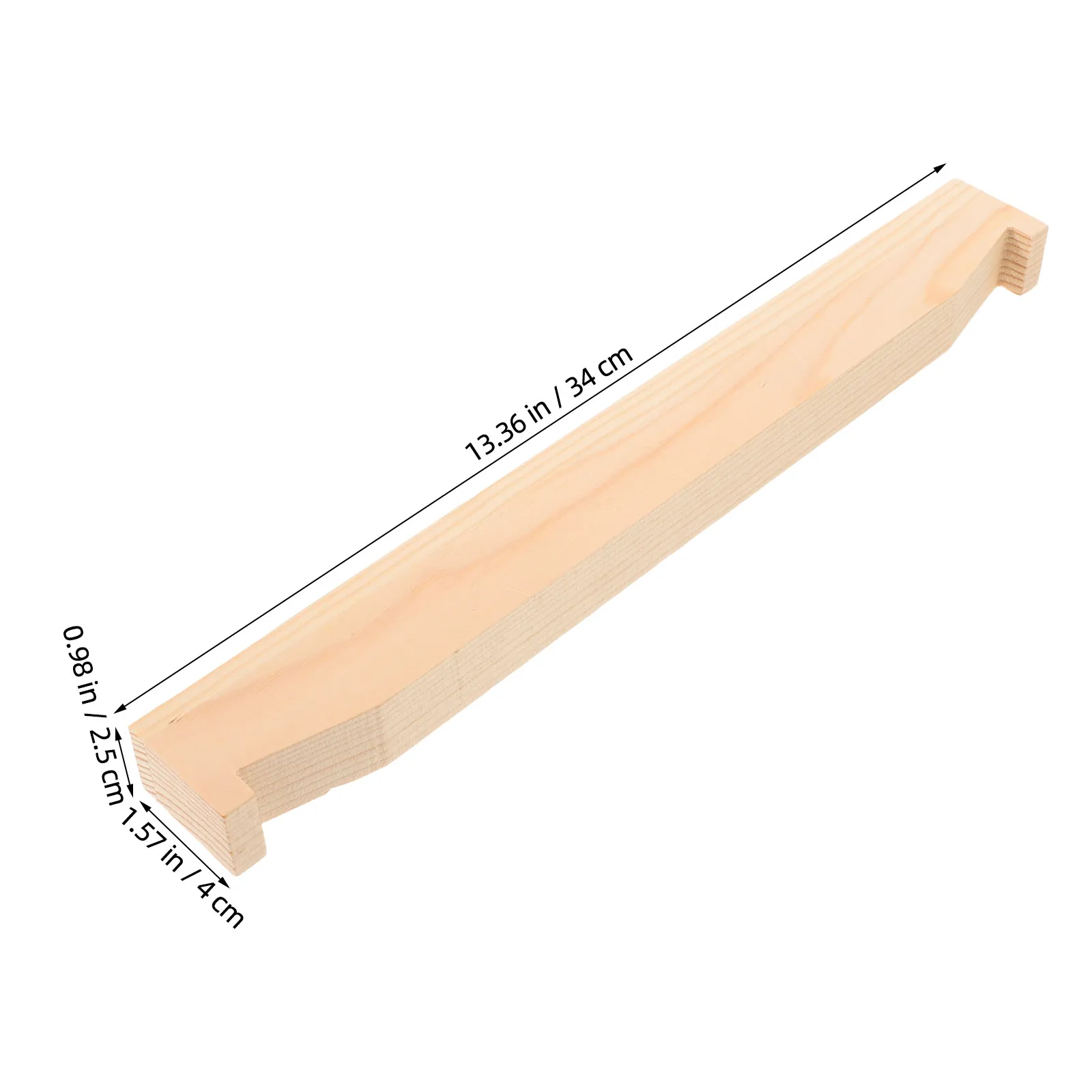 Manual Fruit Crusher Feed Funnel Fixing Rod Wooden Rail .4 Inch Replacement for Grape Crusher Stable Quiet Operation
