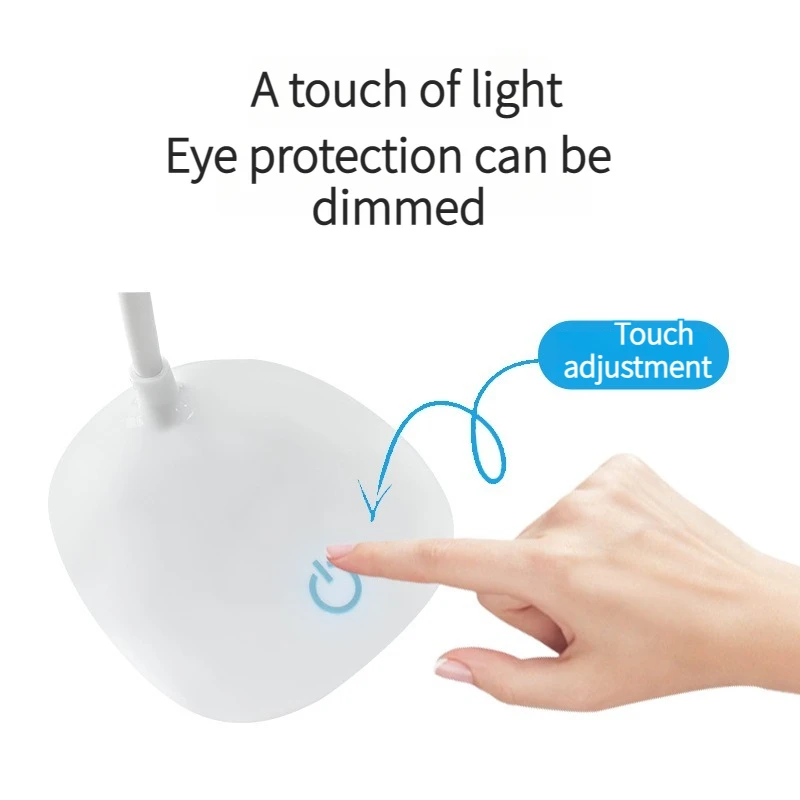 LED Desktop Desk USB Rechargeable Eye Protection Room Night Light Bedroom Bedside Student Reading Lamp