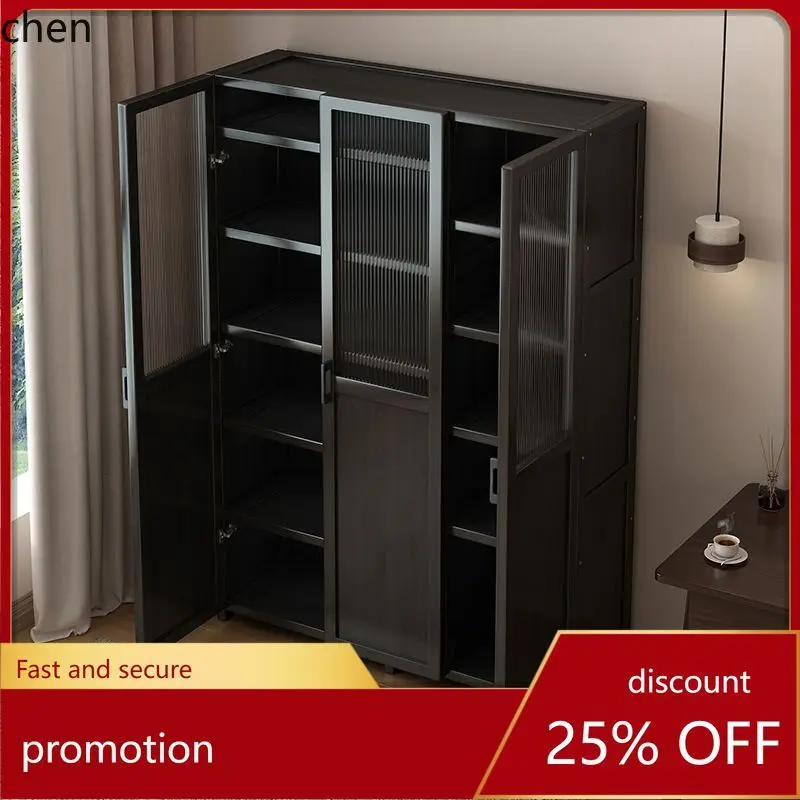 HT Brand New Bookshelf with Doors Home Floor Storage Rack Multi-layer Desktop Organizer Storage Cabinet Bookcase
