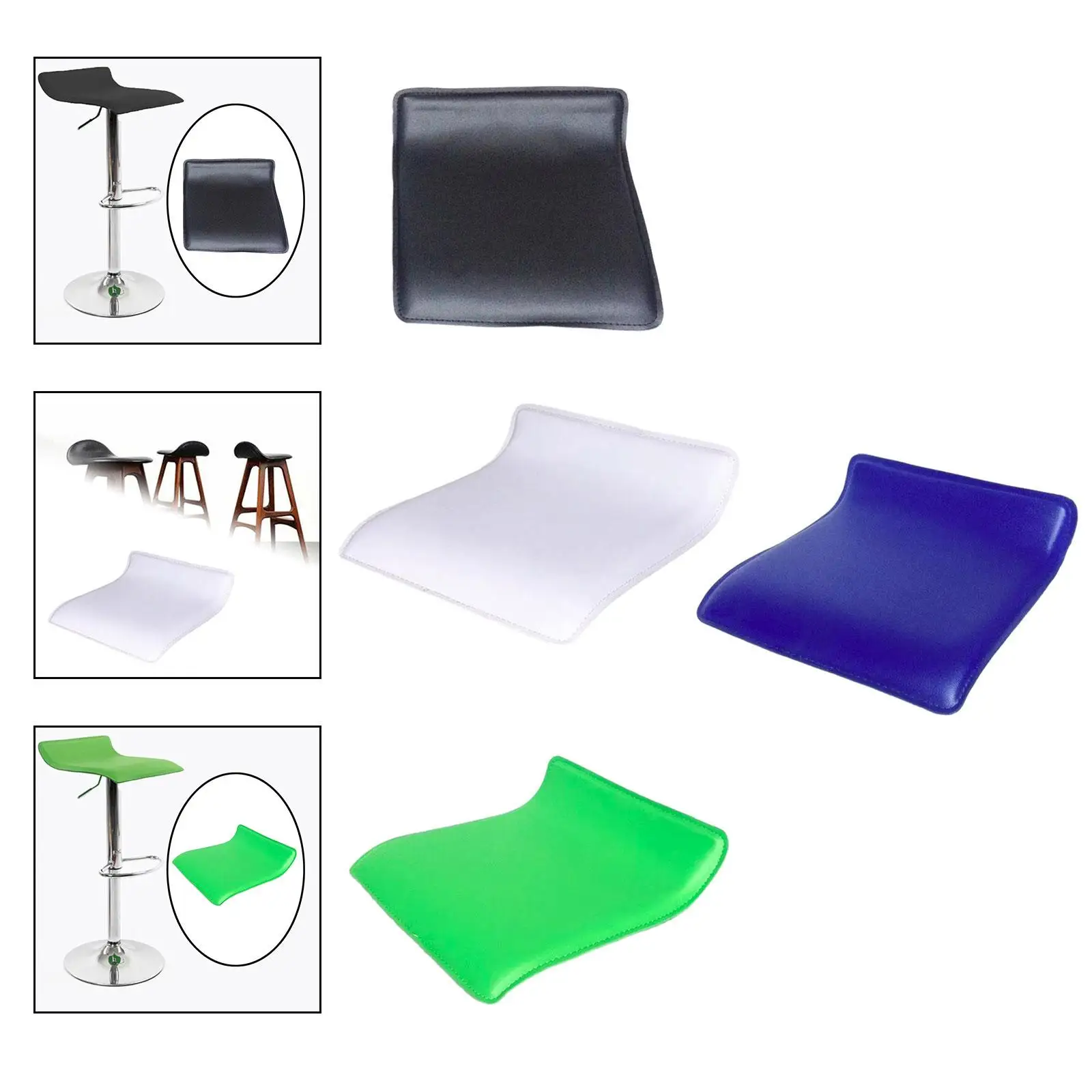 Bar Stool Seat Replacement Kitchen Bar Stool Accessory Stylish Wear Resistant High Performance PVC for Bar Home Restaurant