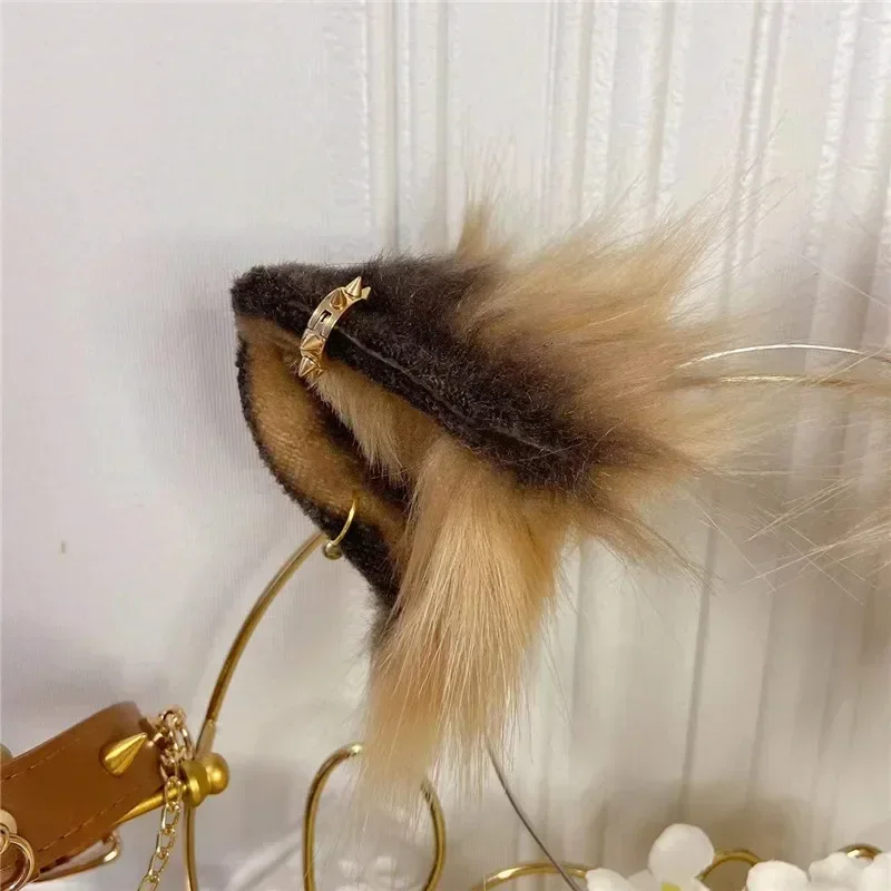 

Custom Handmade Game Party Halloween Christmas Game Party Cosplay Prop Anime Animals Beast Lion Ears Hairhoop Headwear Tail