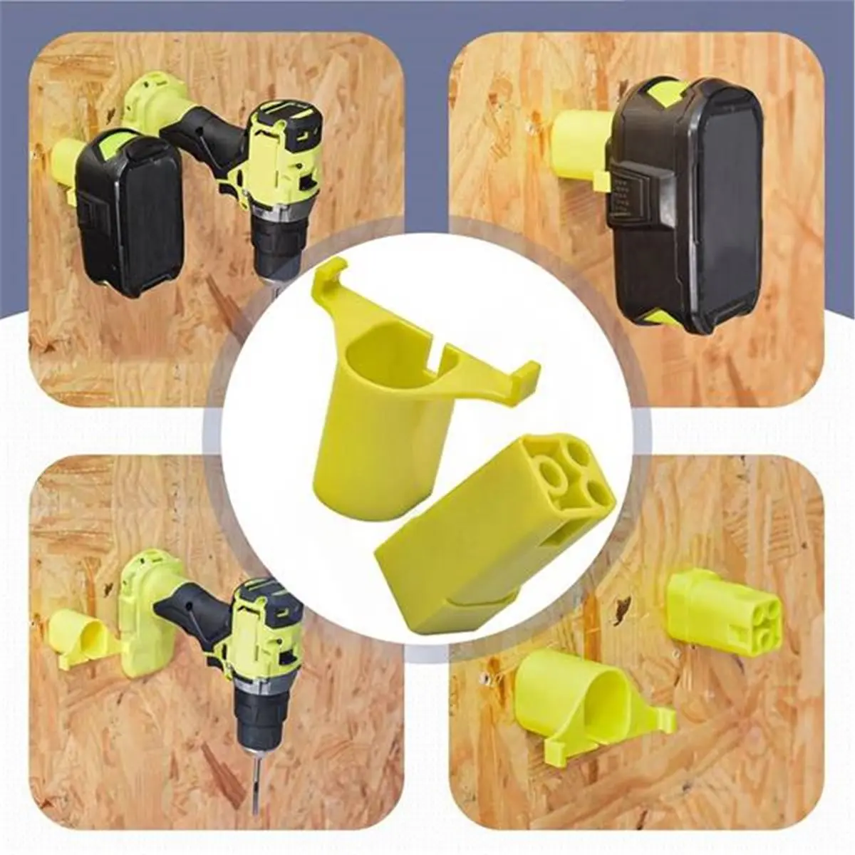 

Для аккумуляторной батареи 18 В — крепления для инструментов и аккумуляторов, вешалки, держатели, кронштейны — 12 шт. — 6 инструментов + 6 креплений для аккумуляторов [2026 MOCC]