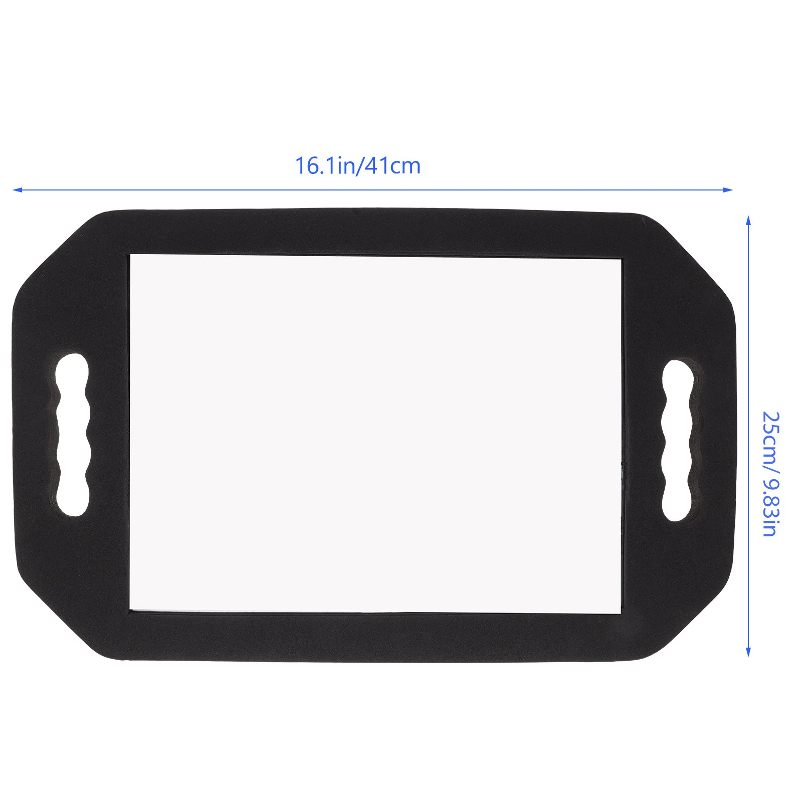 Fallfester quadratischer Make-up-Spiegel mit Eva-Rahmen, rutschfeste Rückseite, Badezimmer-Salon-Kosmetikspiegel für Damen