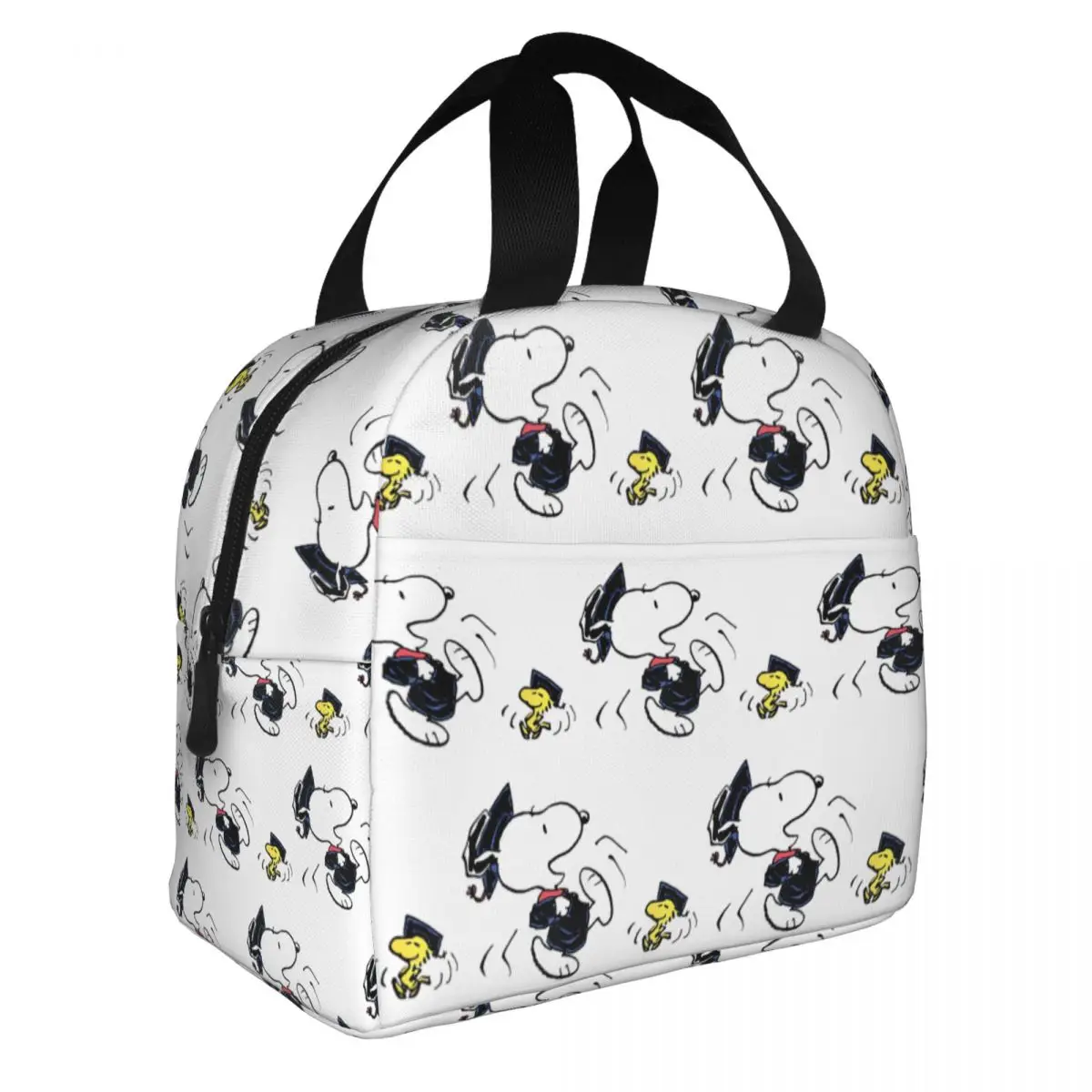 Graduation Squad Snoopy Woodstock Insulated Lunch Bag Portable Cartoon Cooler Bag Tote Lunch Box Office Outdoor Men Women