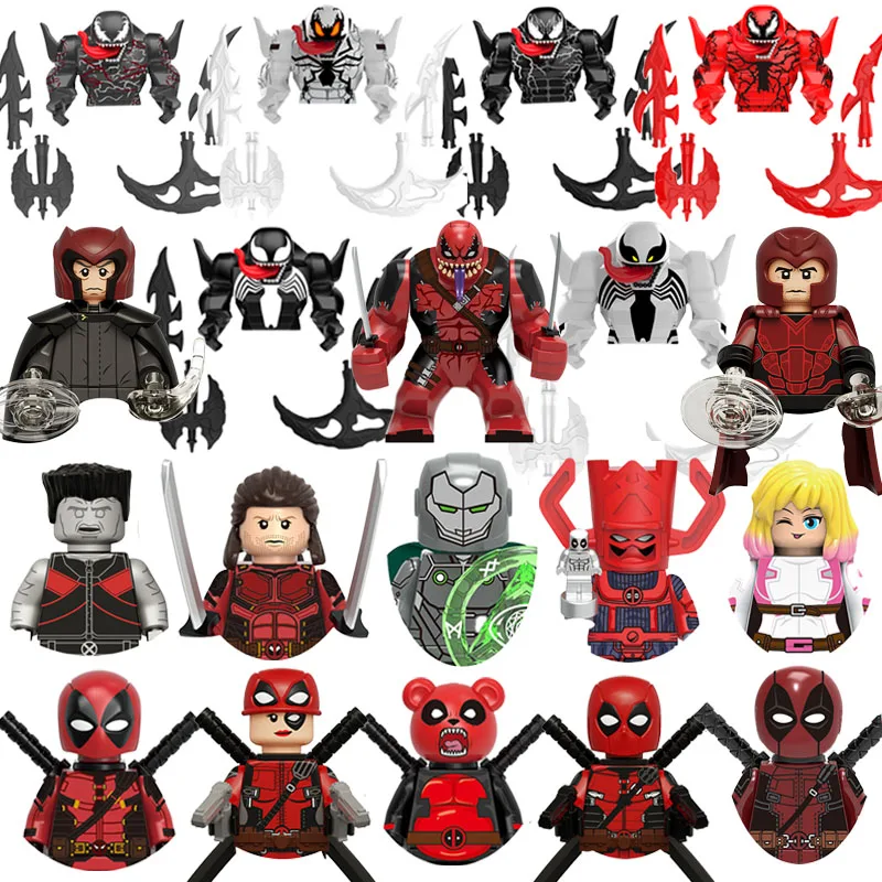 

Marvel Legends Venom Bricks For Toys Gifts Doctor Doom Mini Action Figures Deadpool Children Building Blocks For Party Gifts DIY