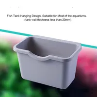 Convenient Plastic Aquarium Bracket Holder for Aquarium Maintenance Tools Grey Fish Tank Isolation Box Accessories Useful