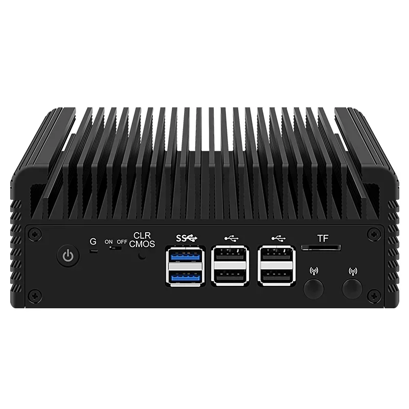 جدار الحماية الجيل الثاني عشر ألدر ليك i3 N305 8 Core N200 N100 جهاز توجيه ناعم بدون مروحة Proxmox DDR5 4800 ميجا هرتز 4xi226-V 2.5G