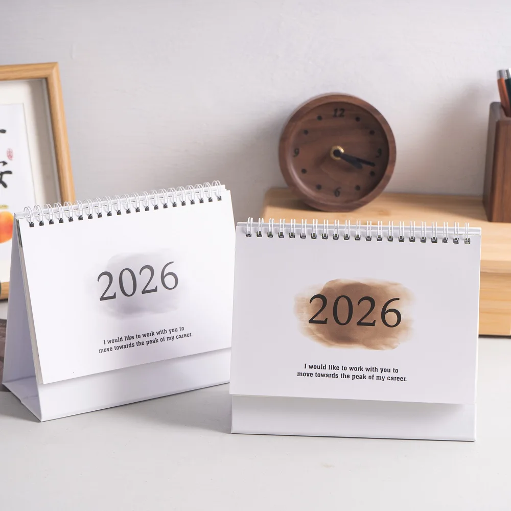 2026 تقويم مكتبي جديد كتب تقويمية إنجليزية كبيرة قائمة المهام السنوية لإدارة وقت المخطط اليومي الشهري