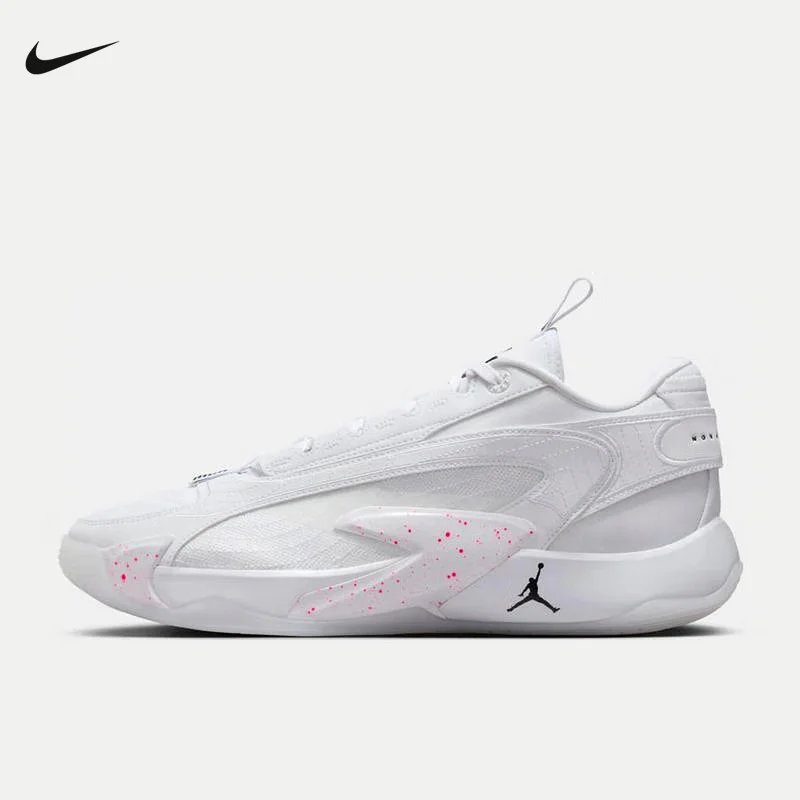 

Nike Jordan Luka 2, модные универсальные амортизирующие нескользящие и прочные низкие баскетбольные кроссовки для мужчин, белые DX9012-106