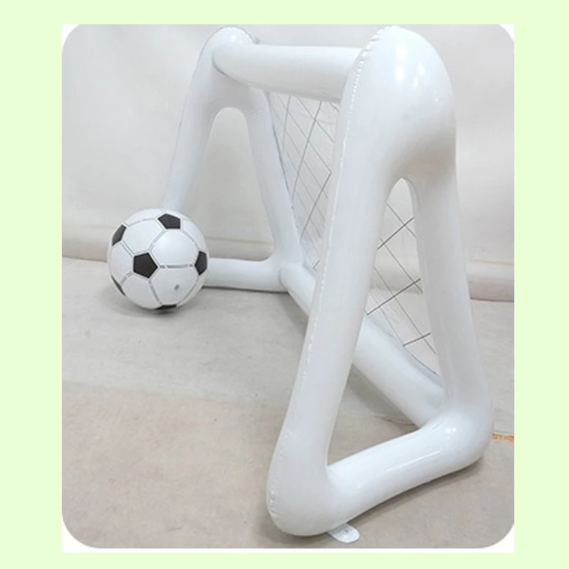 مجموعة إطار باب كرة القدم القابل للنفخ، إطار باب كرة قدم صغير محمول، باب كرة قدم تفاعلي خارجي مع شبكة