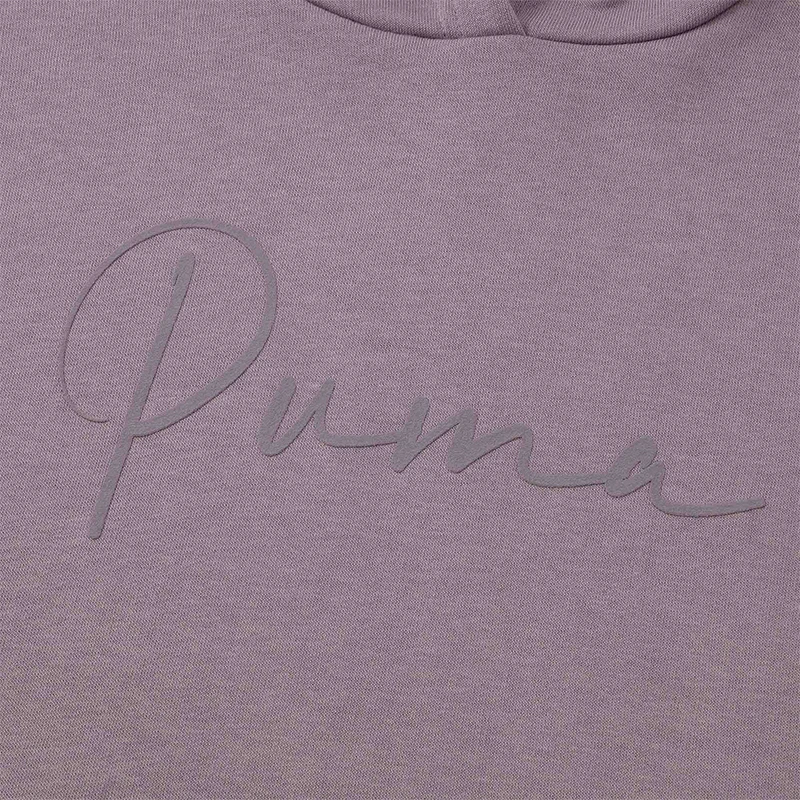 Puma Genuine feminino novo moletom com capuz de malha com estampa de letras 686062-30