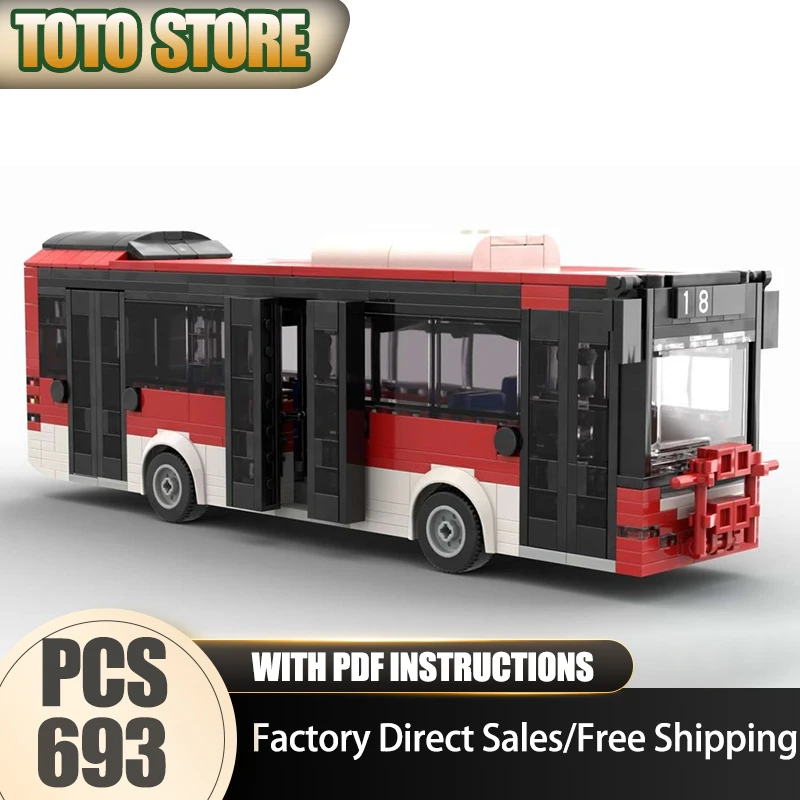 

Модель городской автомобиль Moc, строительные кирпичи, модель турецкого автобуса, технология, модульные блоки, рождественский набор городских автомобилей, сделай сам, сборка, игрушки, подарки