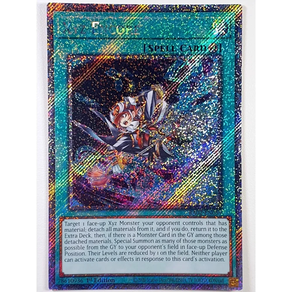 

DIY Yu-Gi-Oh! English Version RA02-EN059 PSCR Xyz Encore Anime Peripheral Game Collection Card Holiday Gift