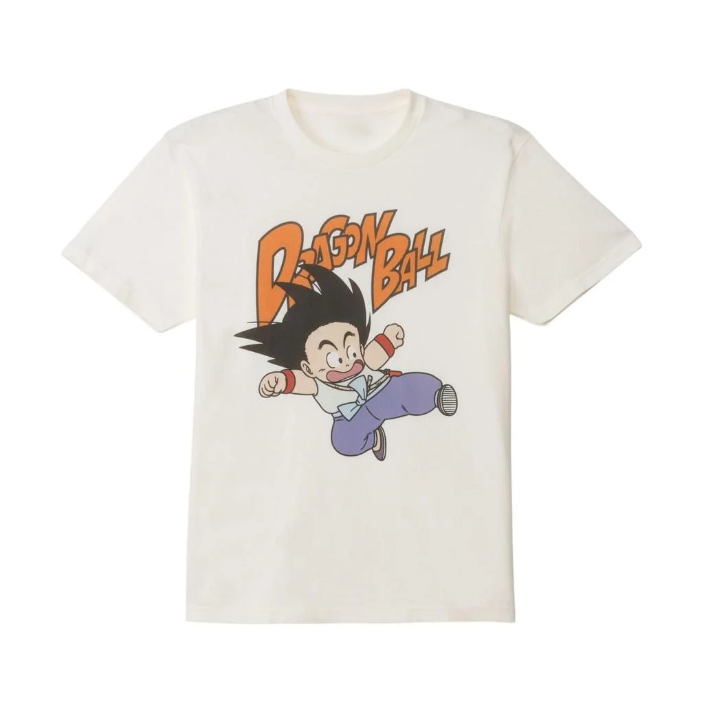 

2026 Summer Dragon Ball Kid Goku Men's T-Shirt Vintage Cartoon Graphic Cotton Regular Fit Breathable Casual Short Sleeve Tee
