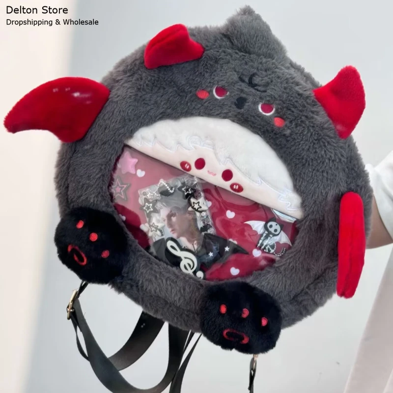 Limite Love and Deepspace Sylus Itabag Dolls Bag Clear Backpack Kawaii Big Face Cosplay Plush Shoulder Bags Anime Fan Funny Gift