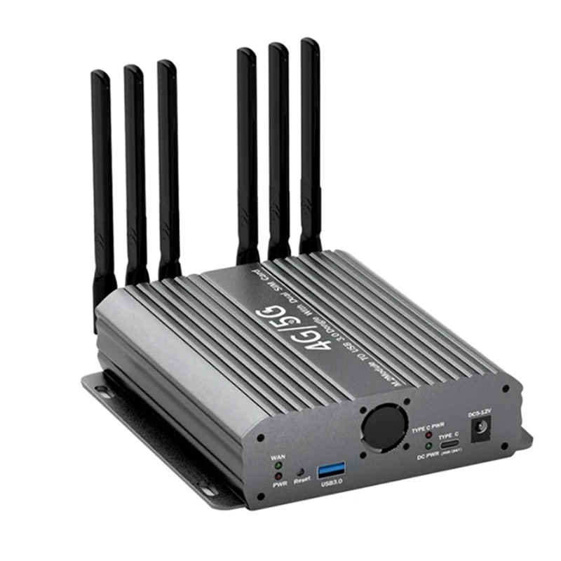 

Адаптер NGFF M.2 для USB 3,0, беспроводной переходник для карты, двойные охлаждающие вентиляторы, слот для SIM-карты, для SIM/Micro-SIM/Nano SIM, 4G, 5G, прочный модуль