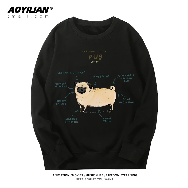 Big Bang Theory Animal Analysis Crew Neck Sweater Fox Hedgehog Squirrel Men's and Women's Long Sleeve Dutch Pig Corgi Tide