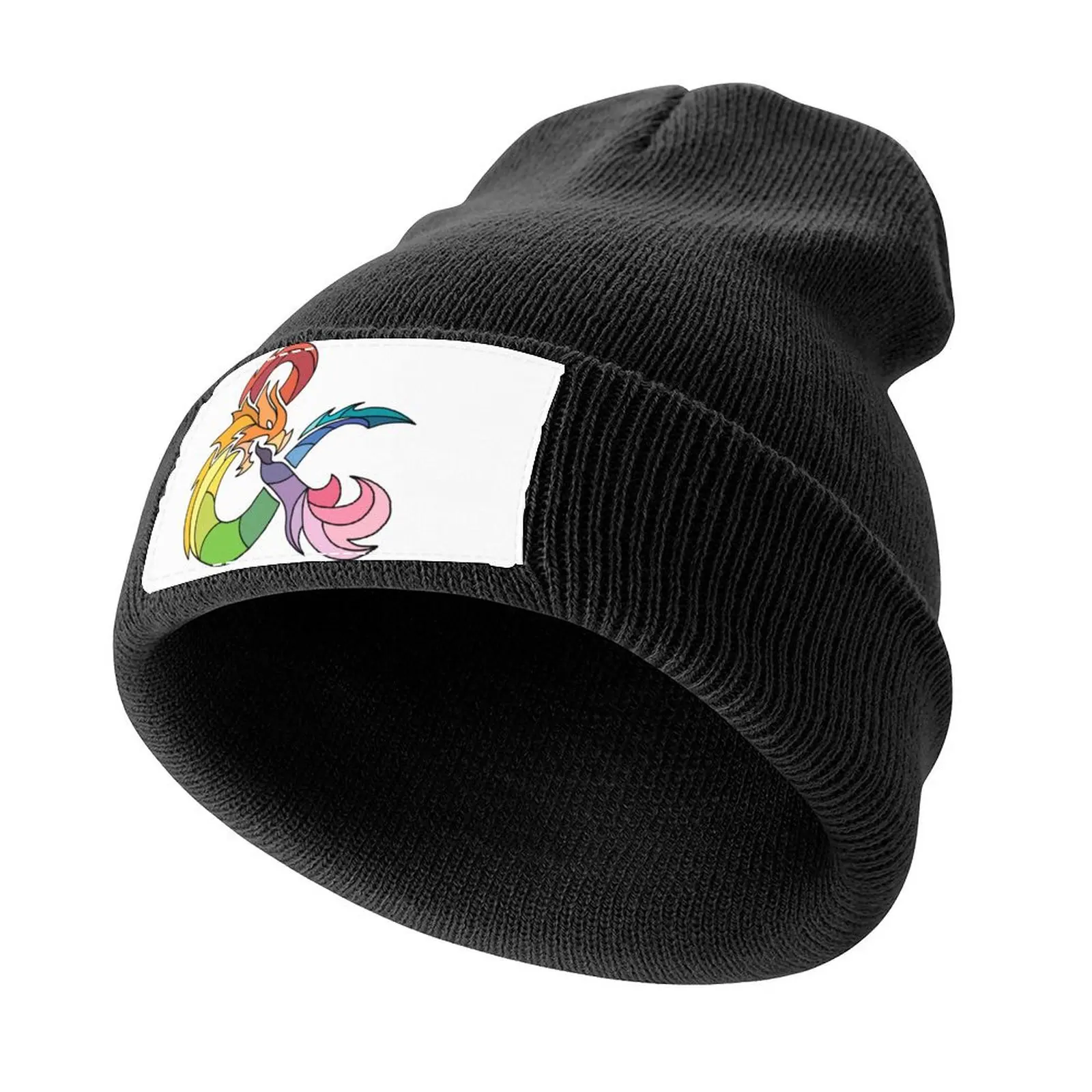 Rainbow Ampersand Dragon Knitted Cap Cosplay Beach Bag Golf Wear Sunscreen Boy Women's