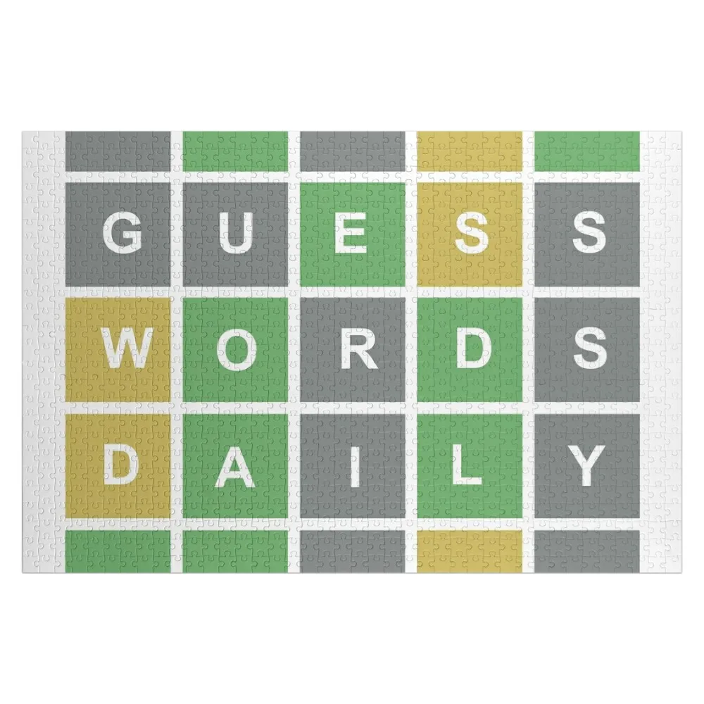 

Guess Words Daily Wordle Jigsaw Puzzle Personalised Personalized Child Gift Diorama Accessories Animal Puzzle