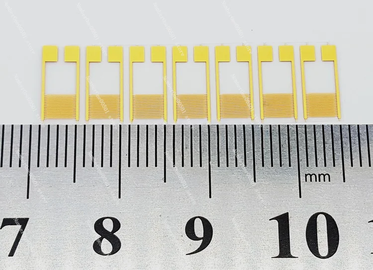 

50 Micron Flexible Interdigital Electrode PET Capacitance Array Gas Humidity Medical Sensor Chip IDE