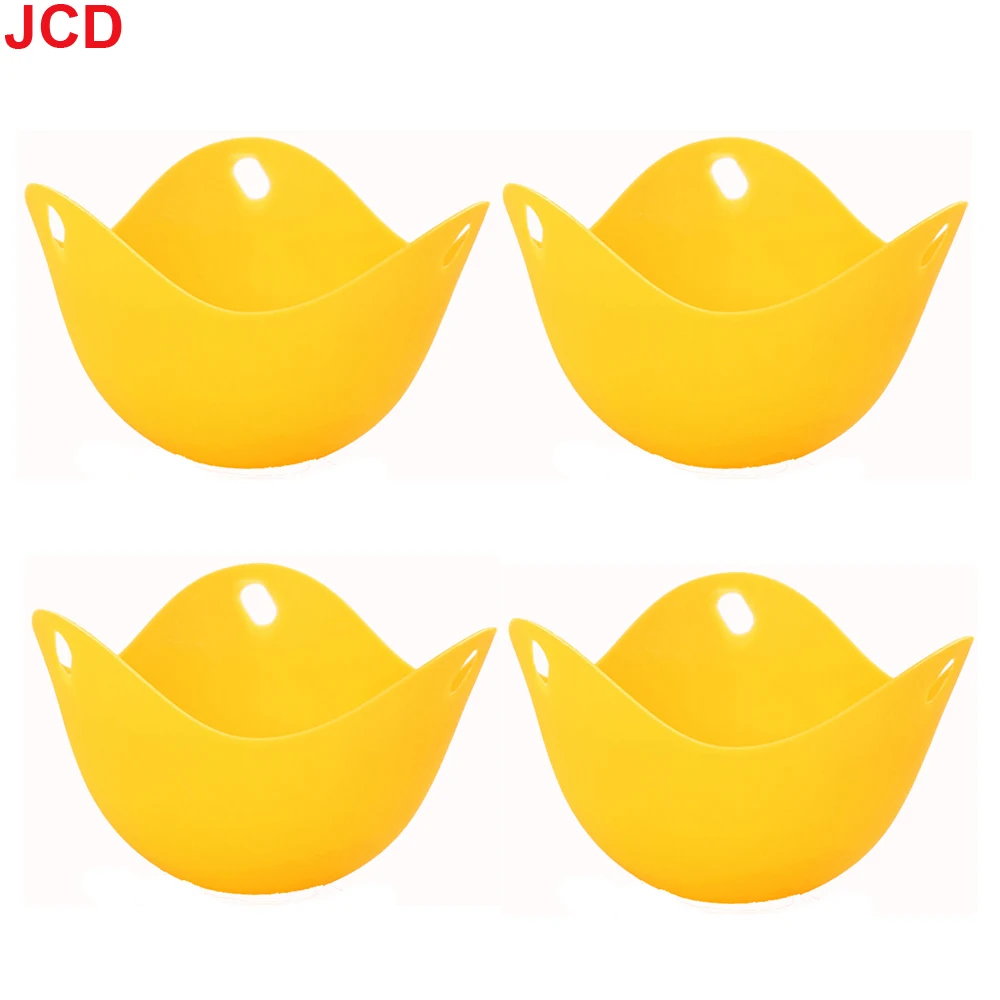 JCD Egg Poachers Silicone Molds Cooker Tools Pancake Cookware Bakeware Steam Eggs Plate Tray Healthy Novel Kitchen Accessories