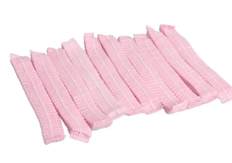 10PCS Non-woven Disposable Shower Caps Pleated Anti Dust Hat Women Men Bath Caps for Spa Hair Salon Beauty Accessories