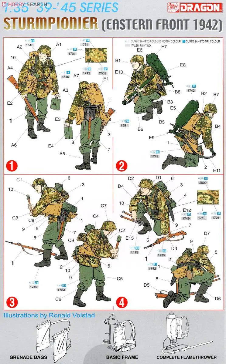 DRAGON 1/35 6146 SS Sturmpioner Eastern Front 1942 Plastic Model