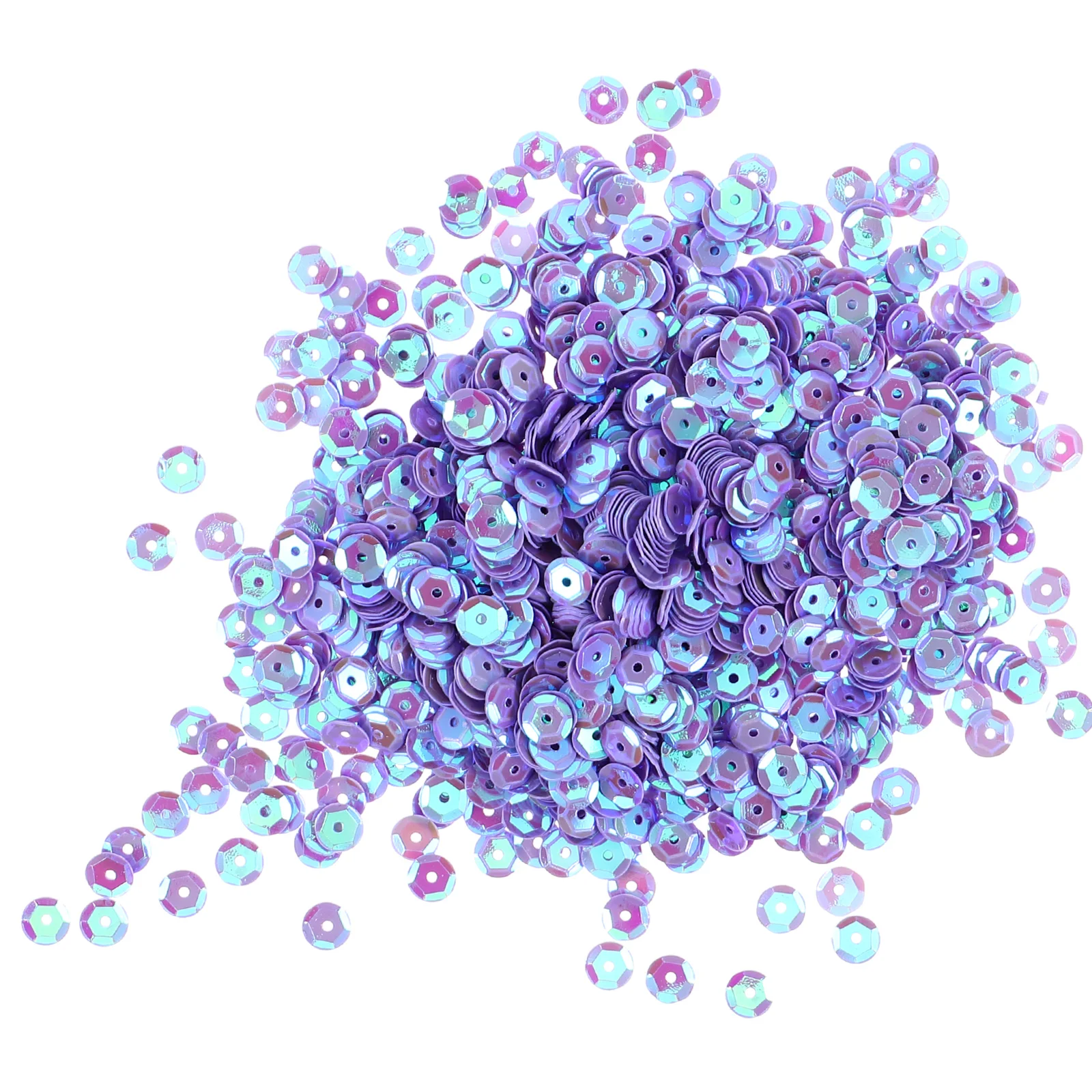 

Iridescent 6mm Purple Sequins Round Acrylic Craft Supplies Clothing Accessories DIY Sewing Decoration Materials