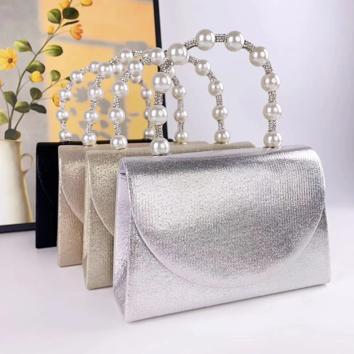 

Handbag Glitter Hand Carry Dinner Bag Stylish Simple Banquet Ladies Hand Carry Bolsos Elegantes Para Dama Bolsas De Fiesta Noche