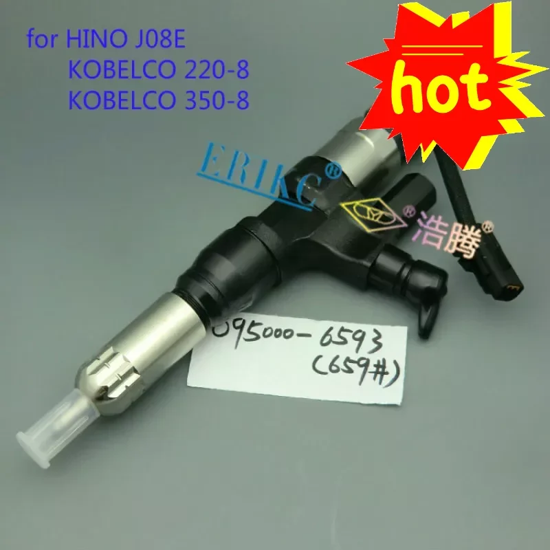 

ERIKC 095000-6592 Diesel Common Rail Spare Parts Injection 6592 23670-E0010 Auto Engine Diesel Fuel Injector Unit 9709500-659