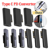 For Microsoft Surface Pro X 8 7 6 5 4 3 Go Book to USB Type C PD Fast Charging Plug Converter 15V/3A USB C Charger Power Adapter