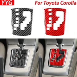 For Toyota Corolla 2007-2013 Real Carbon Fiber Gear Shift Panel Decorative Cover Interior Modification Cars Accessories Sticker