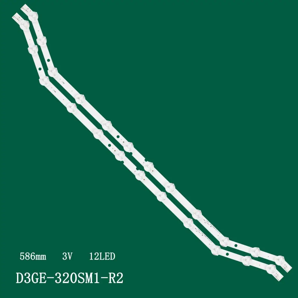 

2 PCS 12LED 585mm LED strip For Samsung LH32MDCPLGC D3GE-320SM1-R2 LM41-00001S BN96-28763A BN96-35204A 2013SVS32 FHD 3228N1
