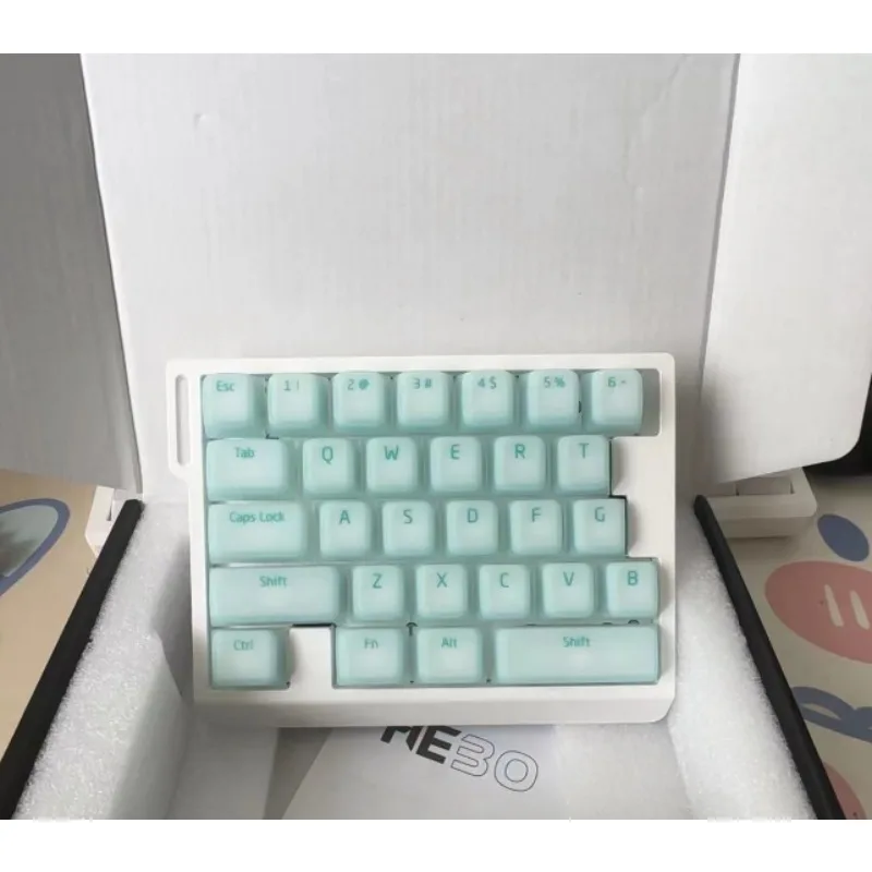 HE30 لوحة مفاتيح ذات محور مغناطيسي يد واحدة مخصصة 29 مفتاحًا RGB بيئة العمل لوحة مفاتيح يد واحدة لملحقات الألعاب #6