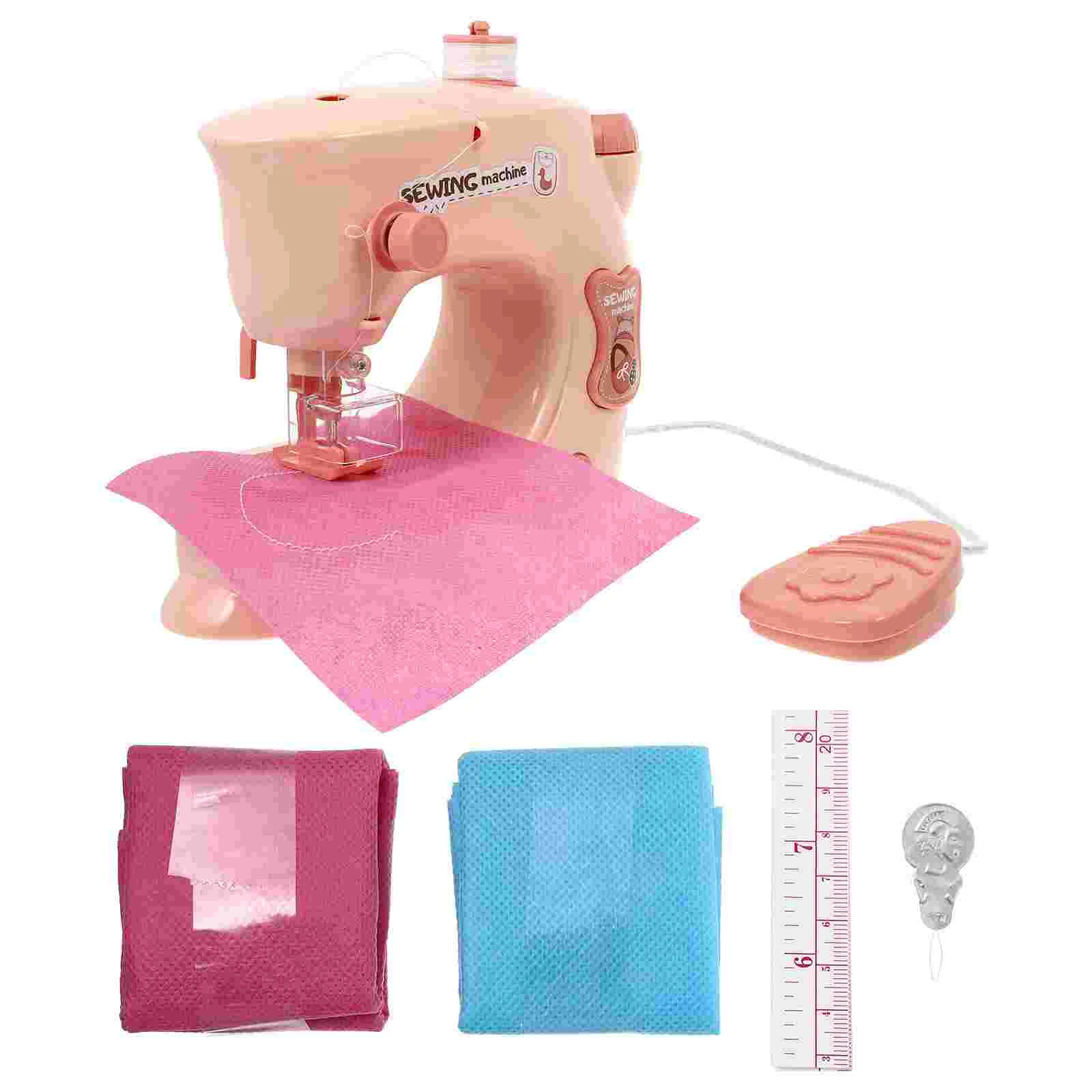 Puzzle Mini Sewing Machine Toy Child Childrens Toys Pretend Play Abs Simulated Home Appliance Early Education