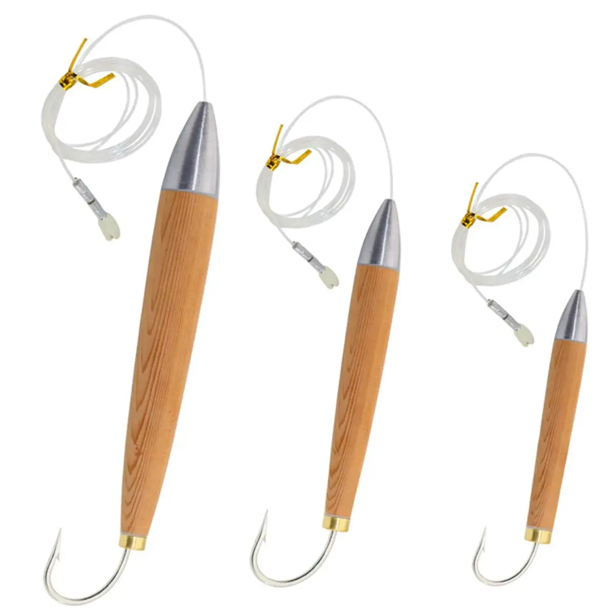 cedar fishing lures Live Deception Plug Daisy Chain / Natural Cedar fish out of the packaging Cedar Plugs | Offshore Trolling