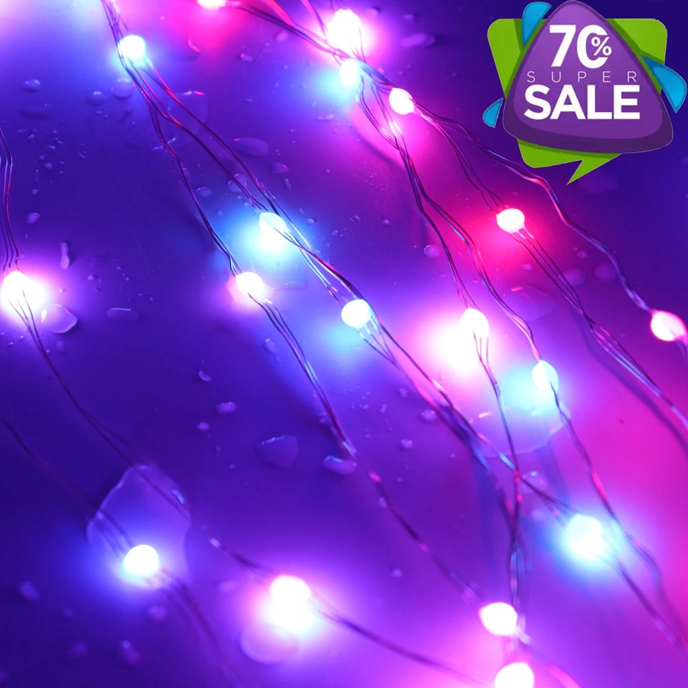 Christmas WS2812B Colorful LED String Party Lights Music Control WS2812 Led Light Dream Color Addressable Waterproof IP67 DC5V