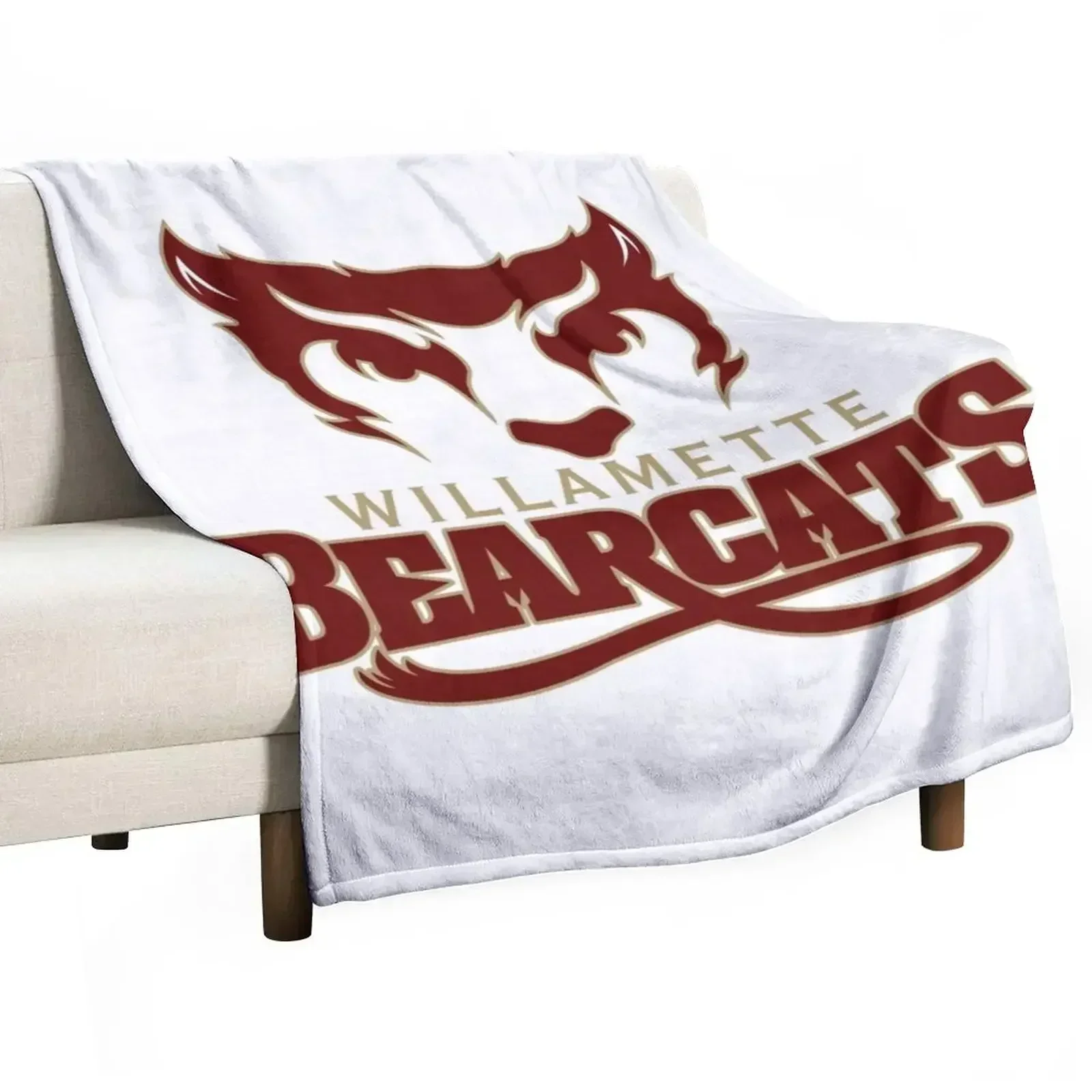 Willamette University bearcats Throw Blanket Decorative Sofa Luxury St Fashion Sofas Luxury Throw Hairy Plush Blankets