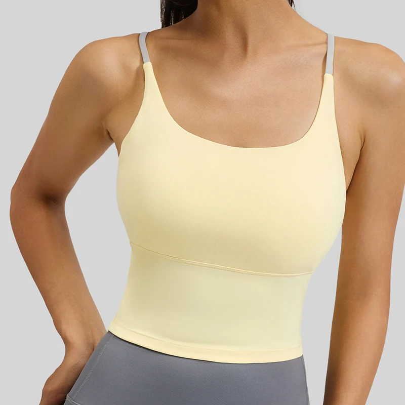 

Сексуальный укороченный топ-майка без спинки для йоги, женский, в корейском стиле, облегающий, однотонный, для бега, тенниса, фитнеса, быстросохнущий