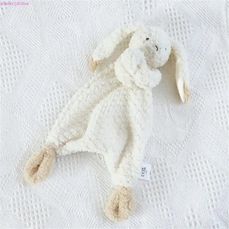 D0JC Baby Security Blanket Gifts for Newborn Boys Girls Soft Animal Soothing Toy